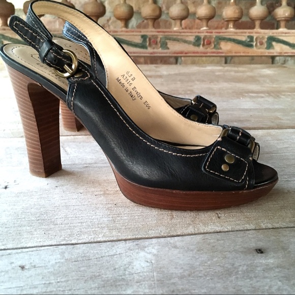 Evelyn Coach Slingback Heels 6.5 - Picture 3 of 9